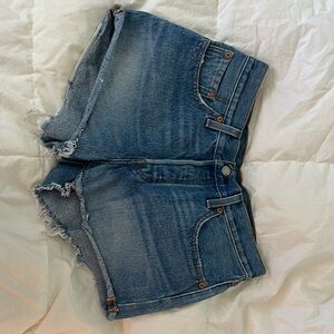 Levi's Blue Jean Shorts Classic Cut-Off Style